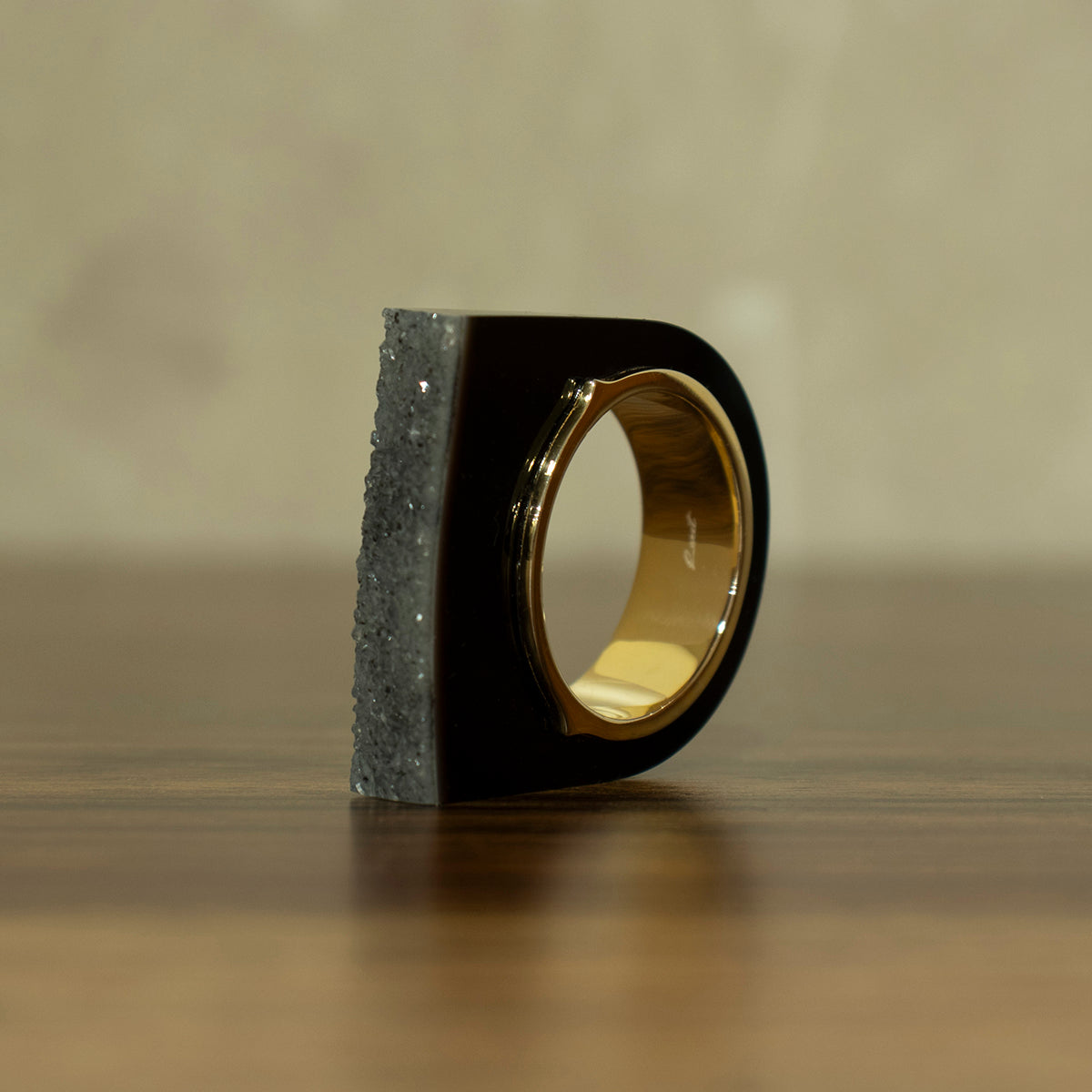 Crystal Onyx Ring #03