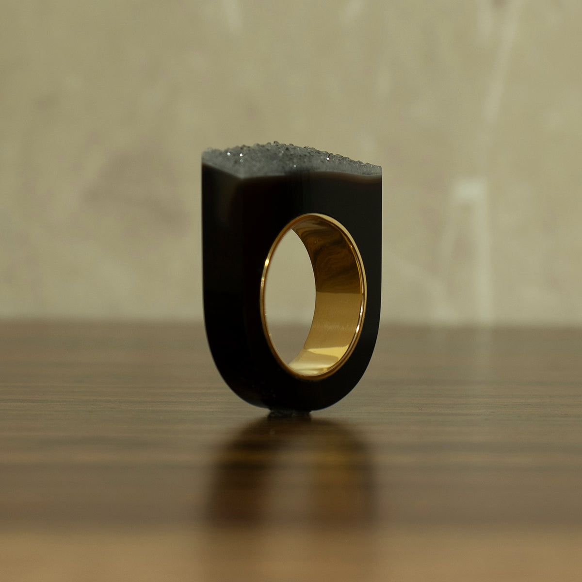 Crystal Onyx Ring #03