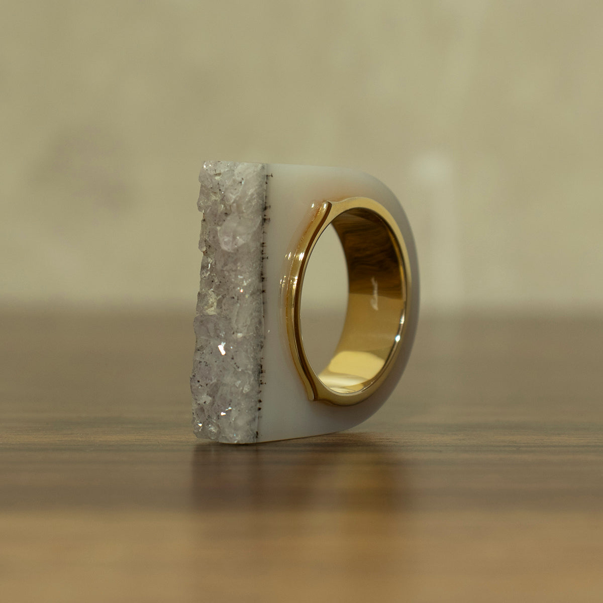 Crystal agate Ring #10