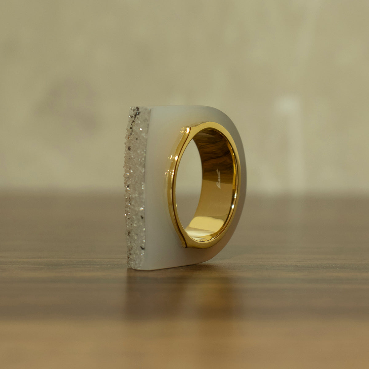 Crystal agate Ring #05