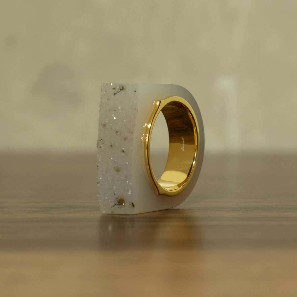 Crystal agate Ring #06