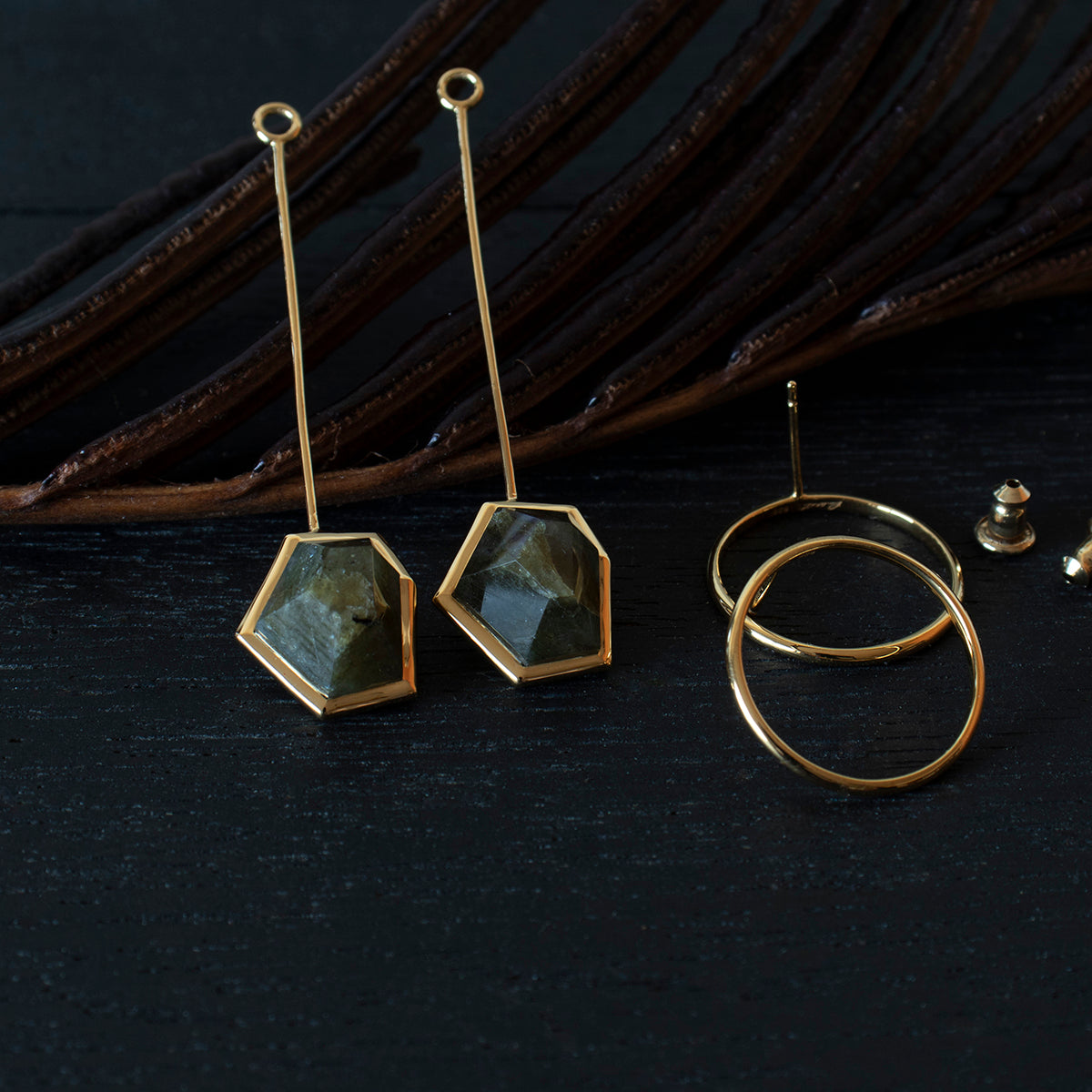 Labradorite Pierce _ Polygon #02