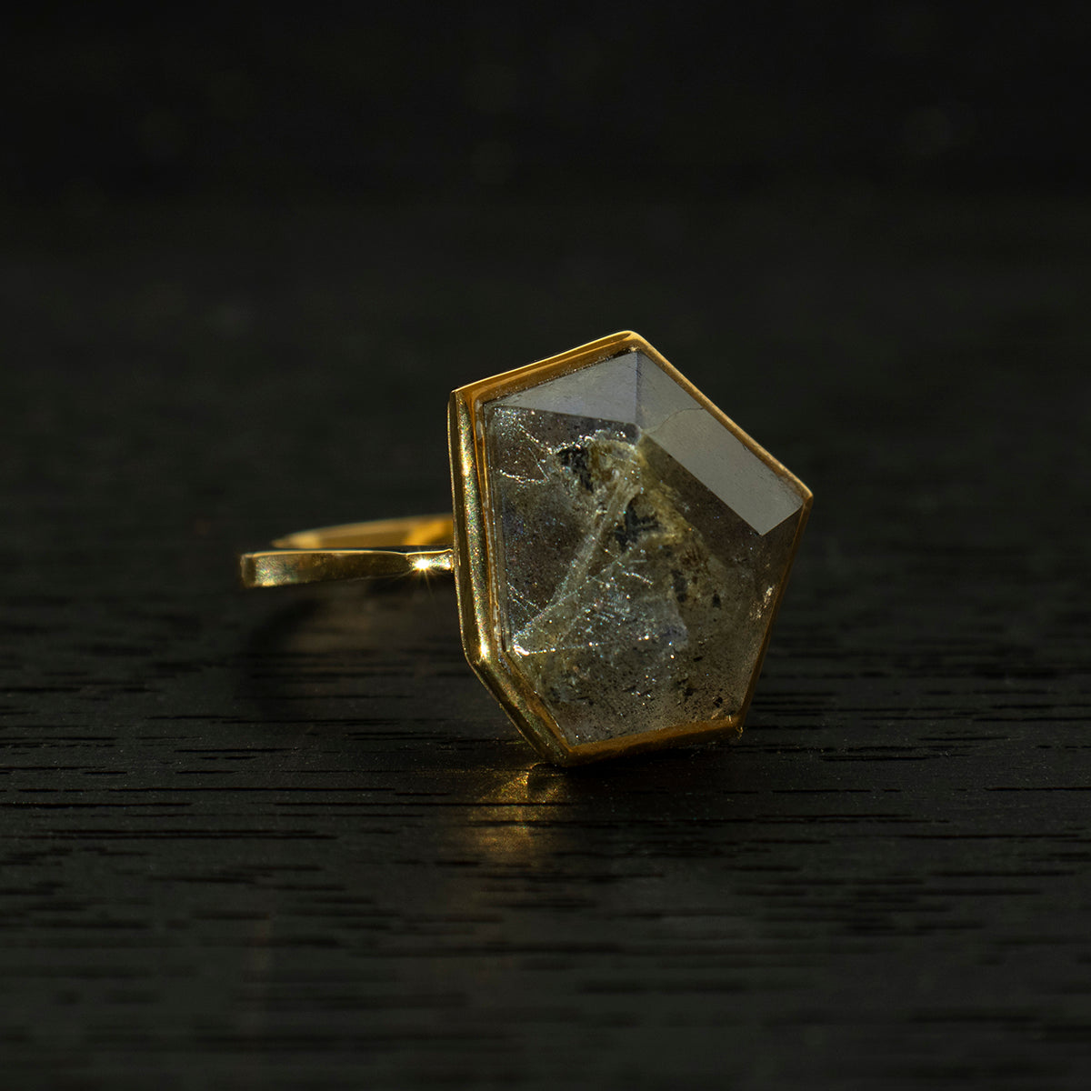 Labradorite Ring _ Polygon #01