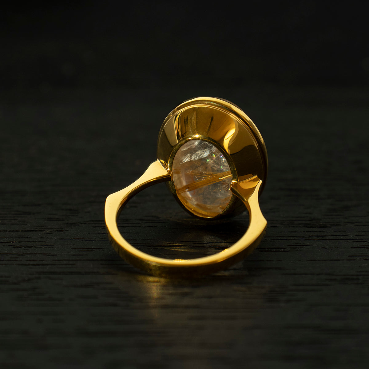 Rutile Quartz Ring _ Dome #01