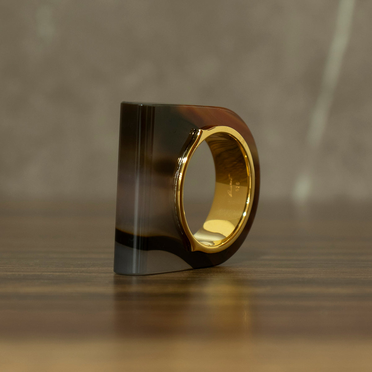 Brown Agate Ring #01