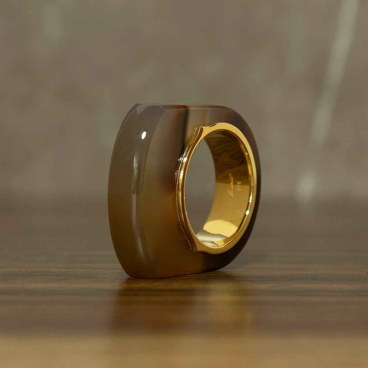 Brown Agate Ring #05