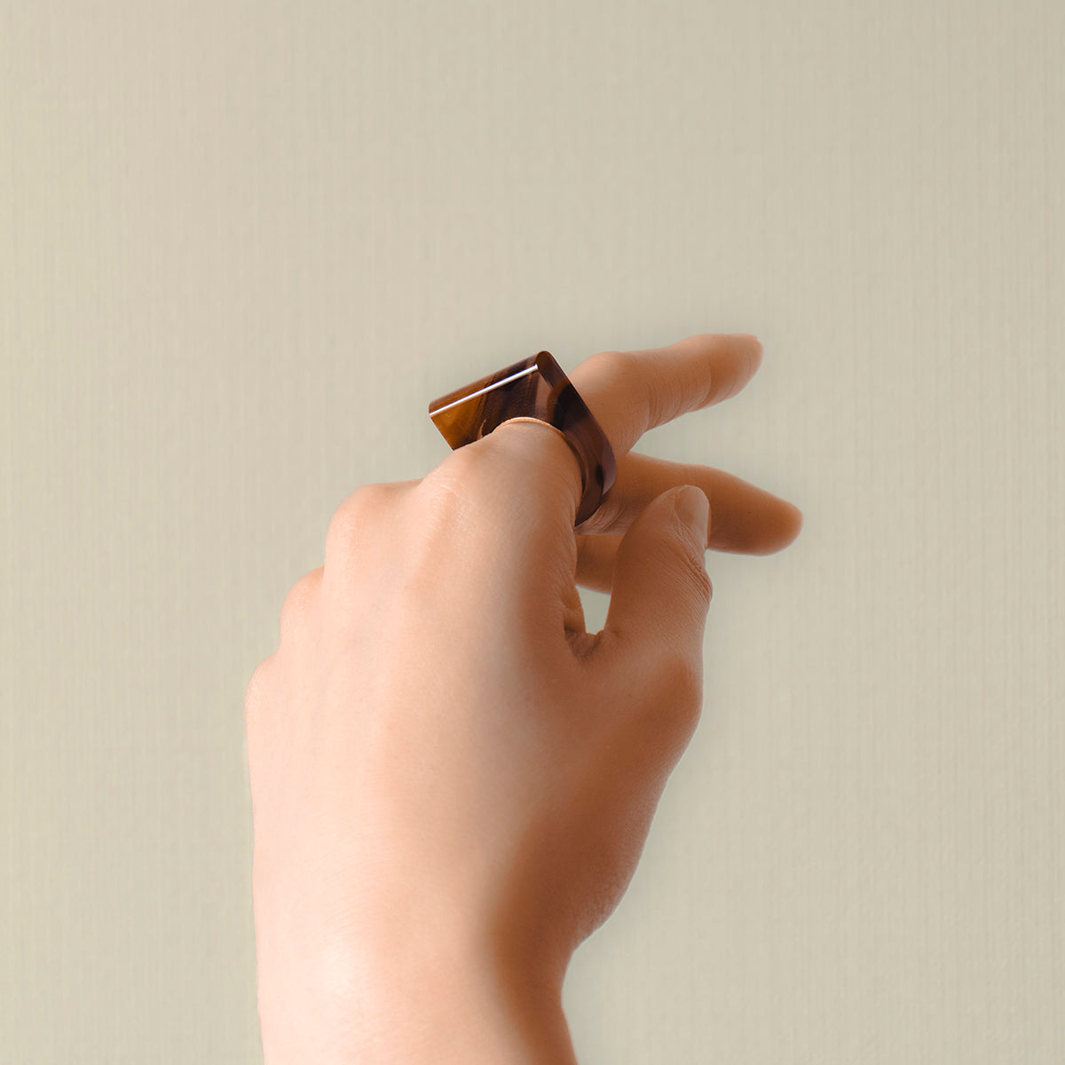 Brown Agate Ring #03