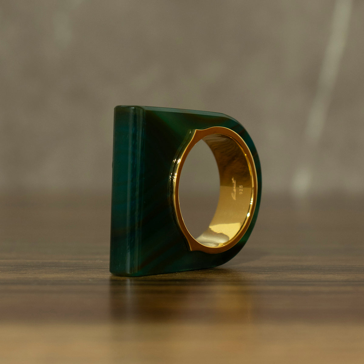 Green Agate Ring #01