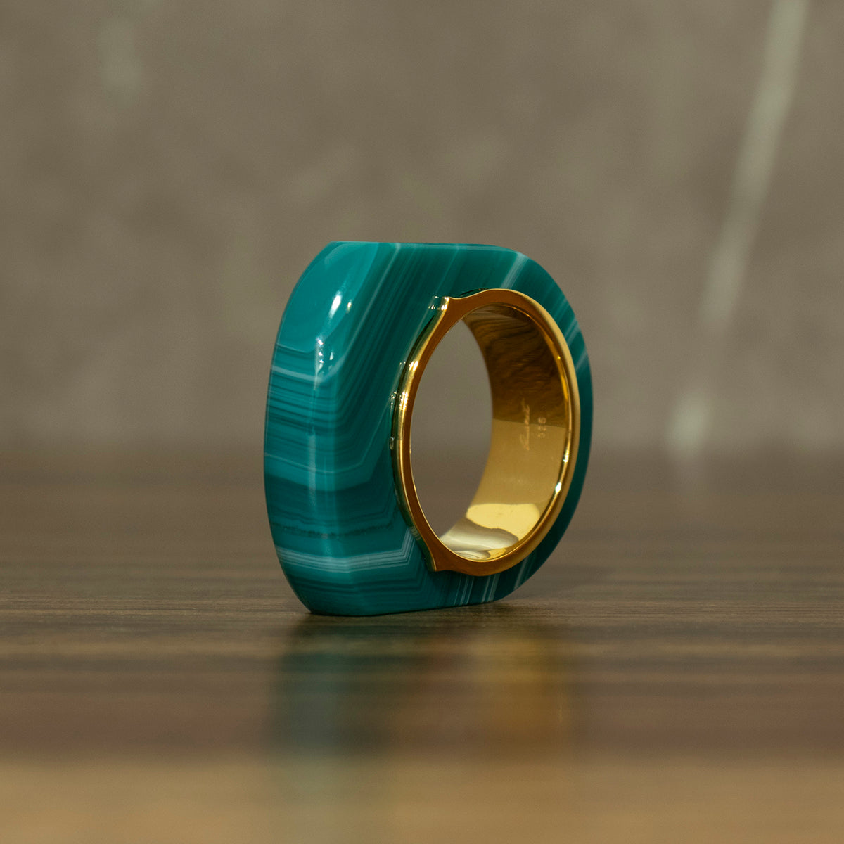 Green Agate Ring #02