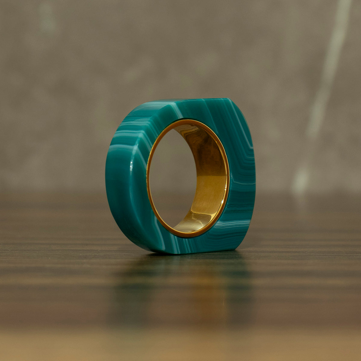 Green Agate Ring #02