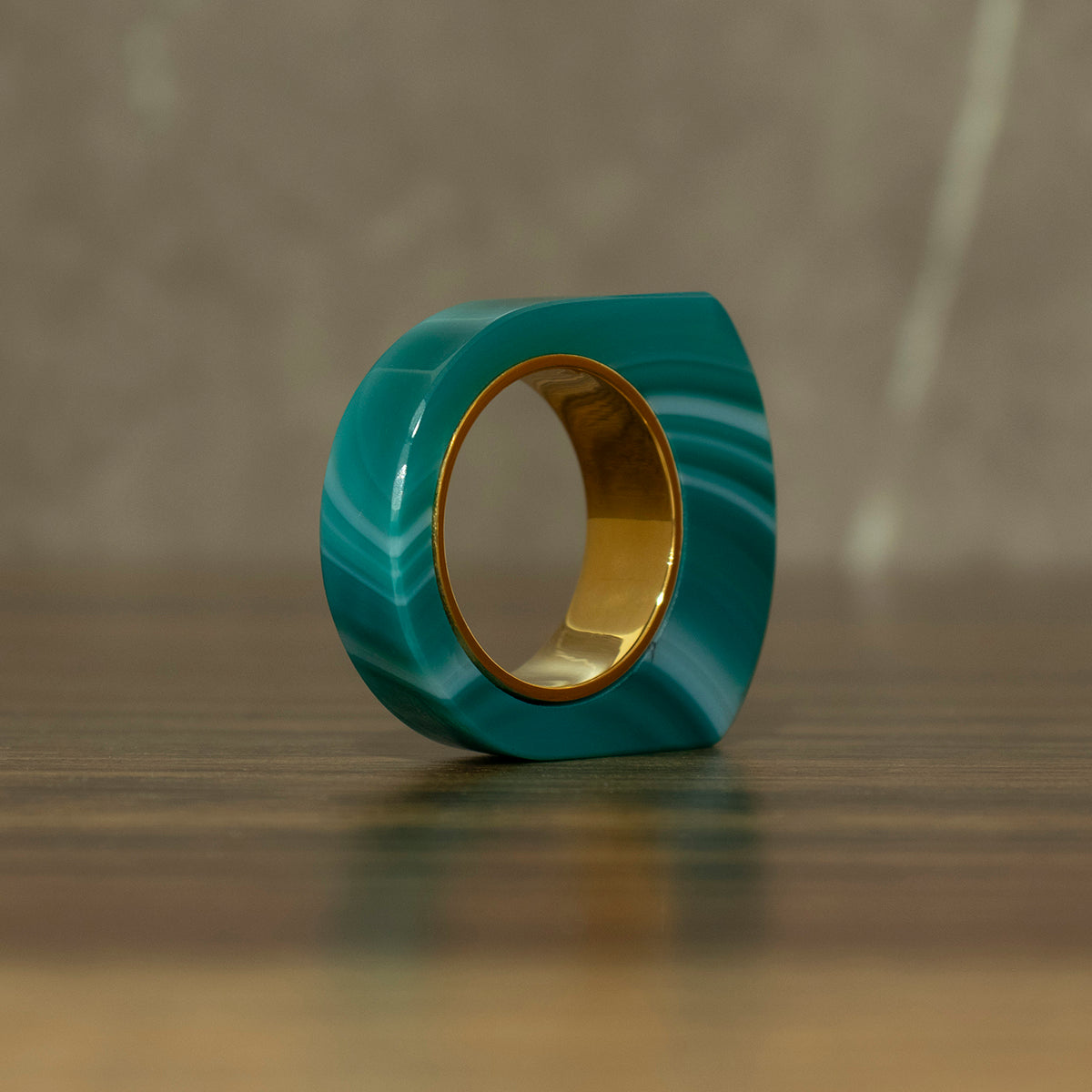 Green Agate Ring #05