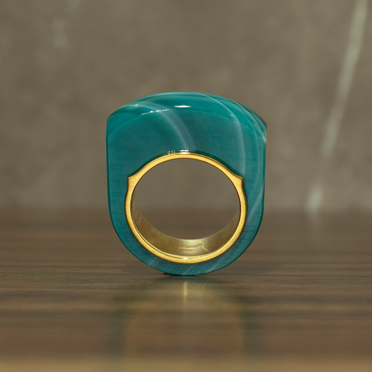 Green Agate Ring #05