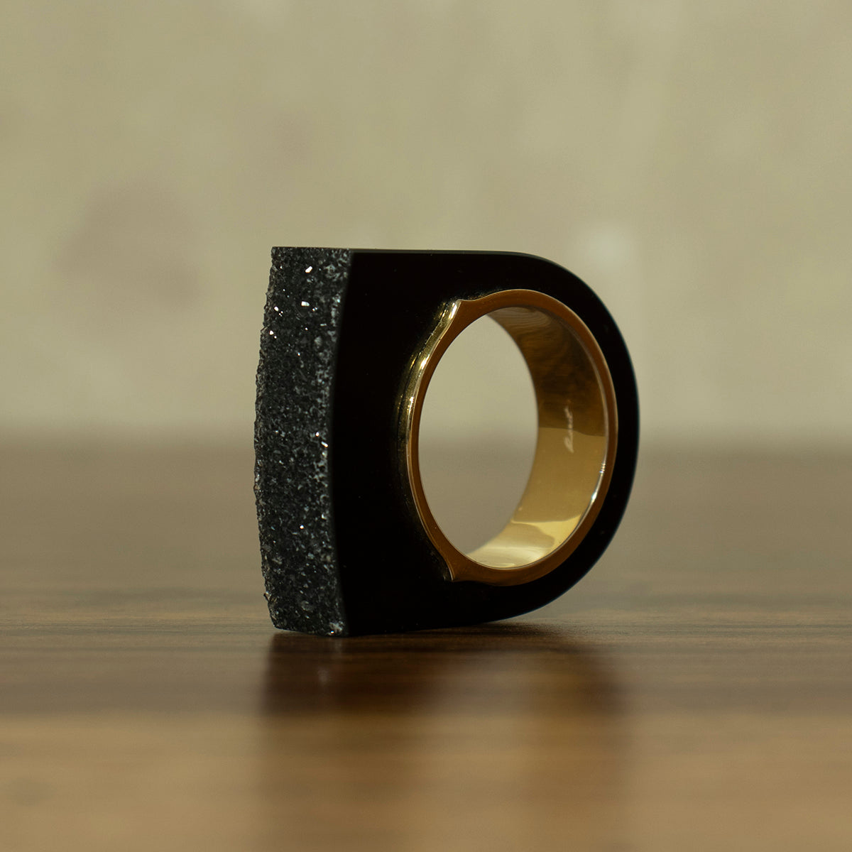 Crystal Onyx Ring #01