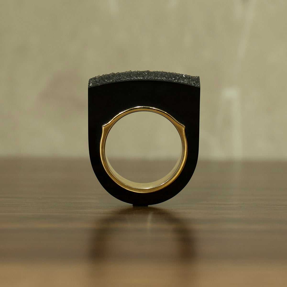 Crystal Onyx Ring #01