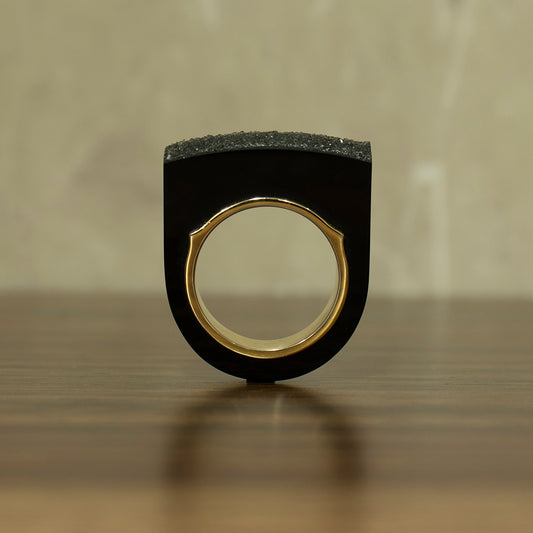 Crystal Onyx Ring #01