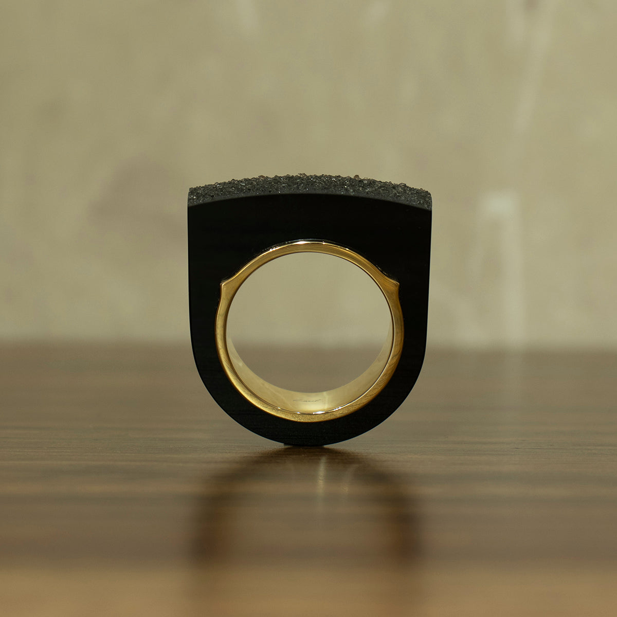 Crystal Onyx Ring #02