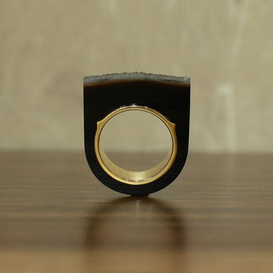 Crystal Onyx Ring #03