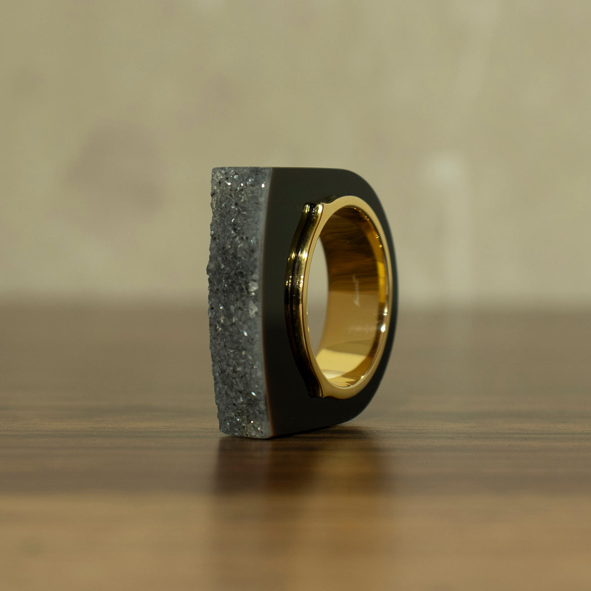 Crystal Onyx Ring #05