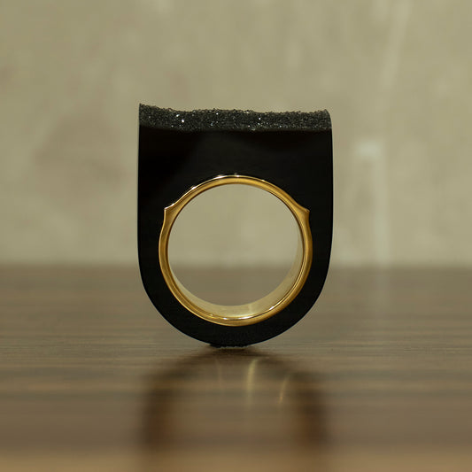 Crystal Onyx Ring #08