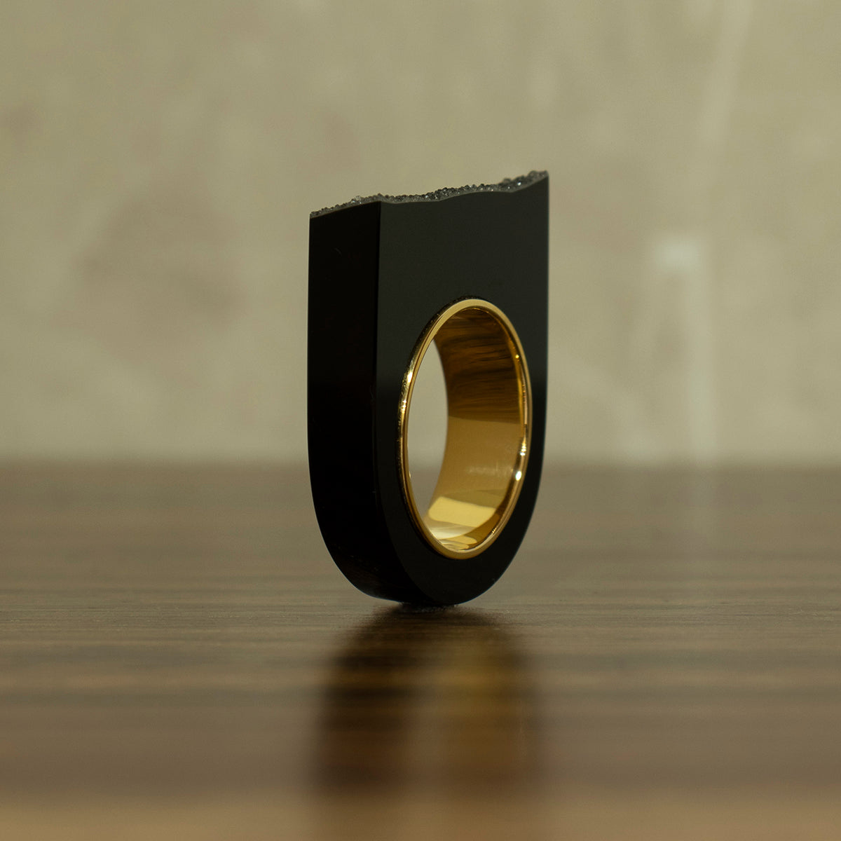 Crystal Onyx Ring #08