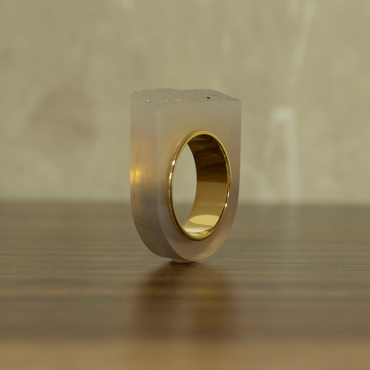 Crystal agate Ring #03