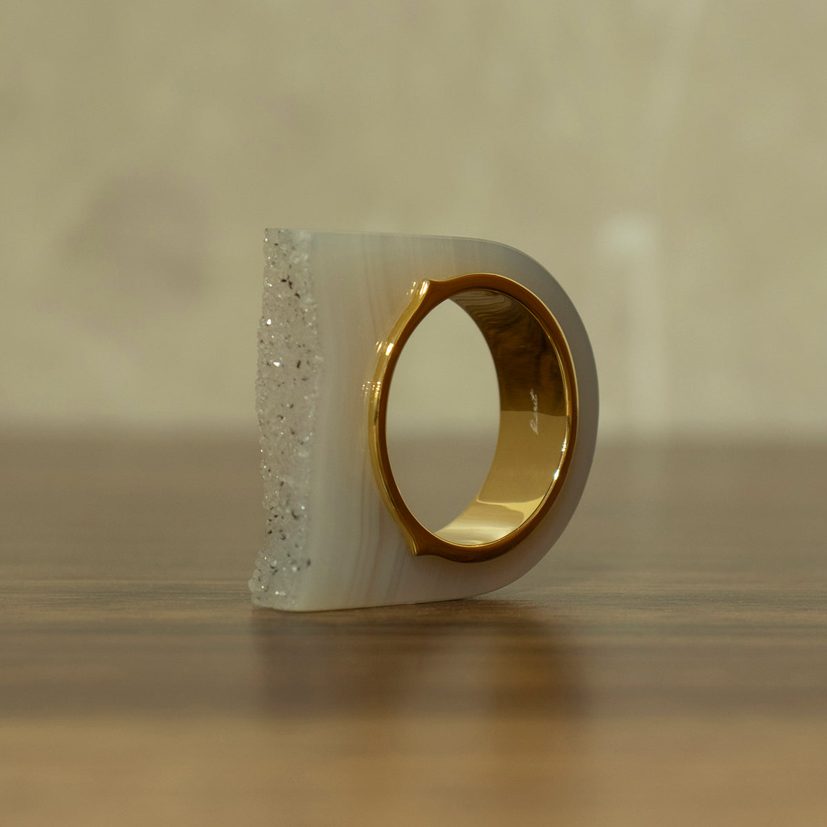Crystal agate Ring #04