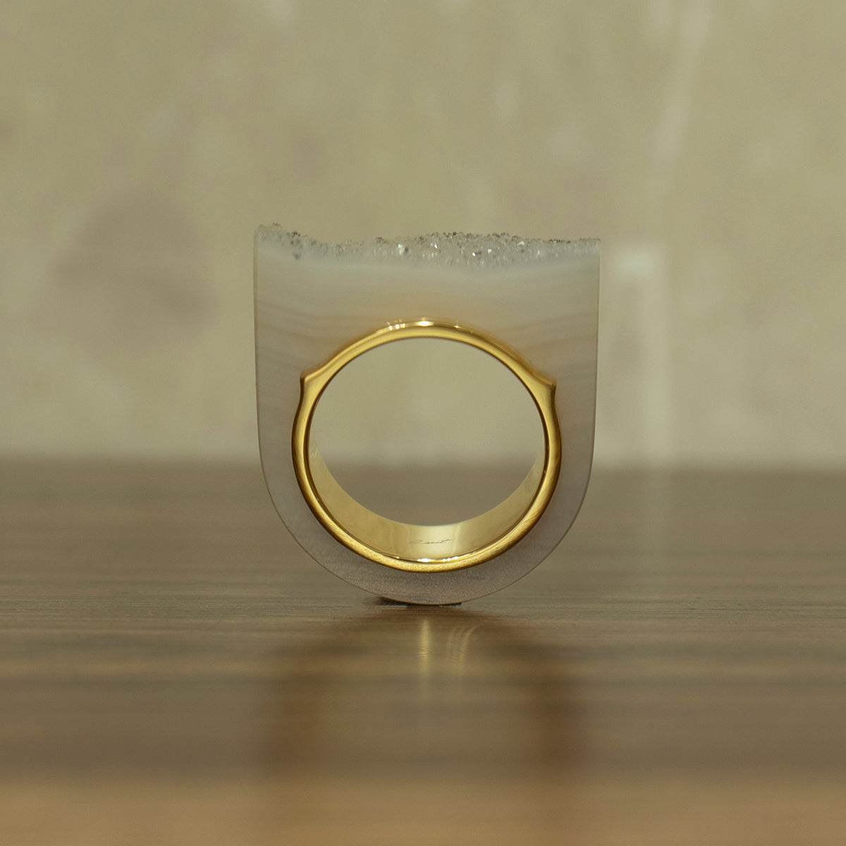Crystal agate Ring #04