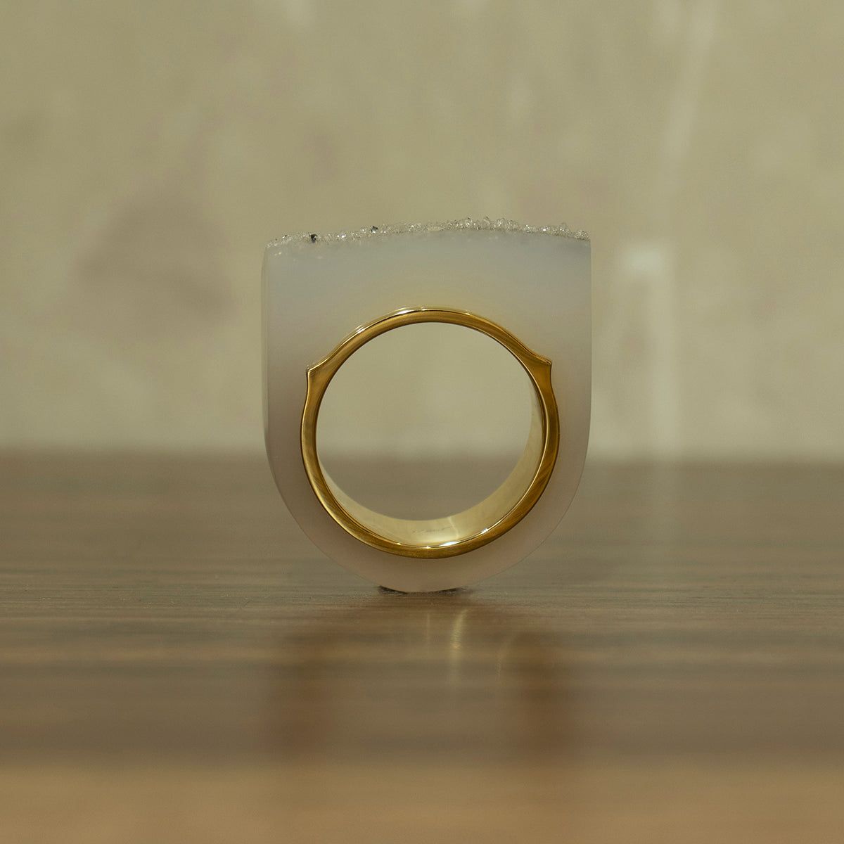 Crystal agate Ring #05