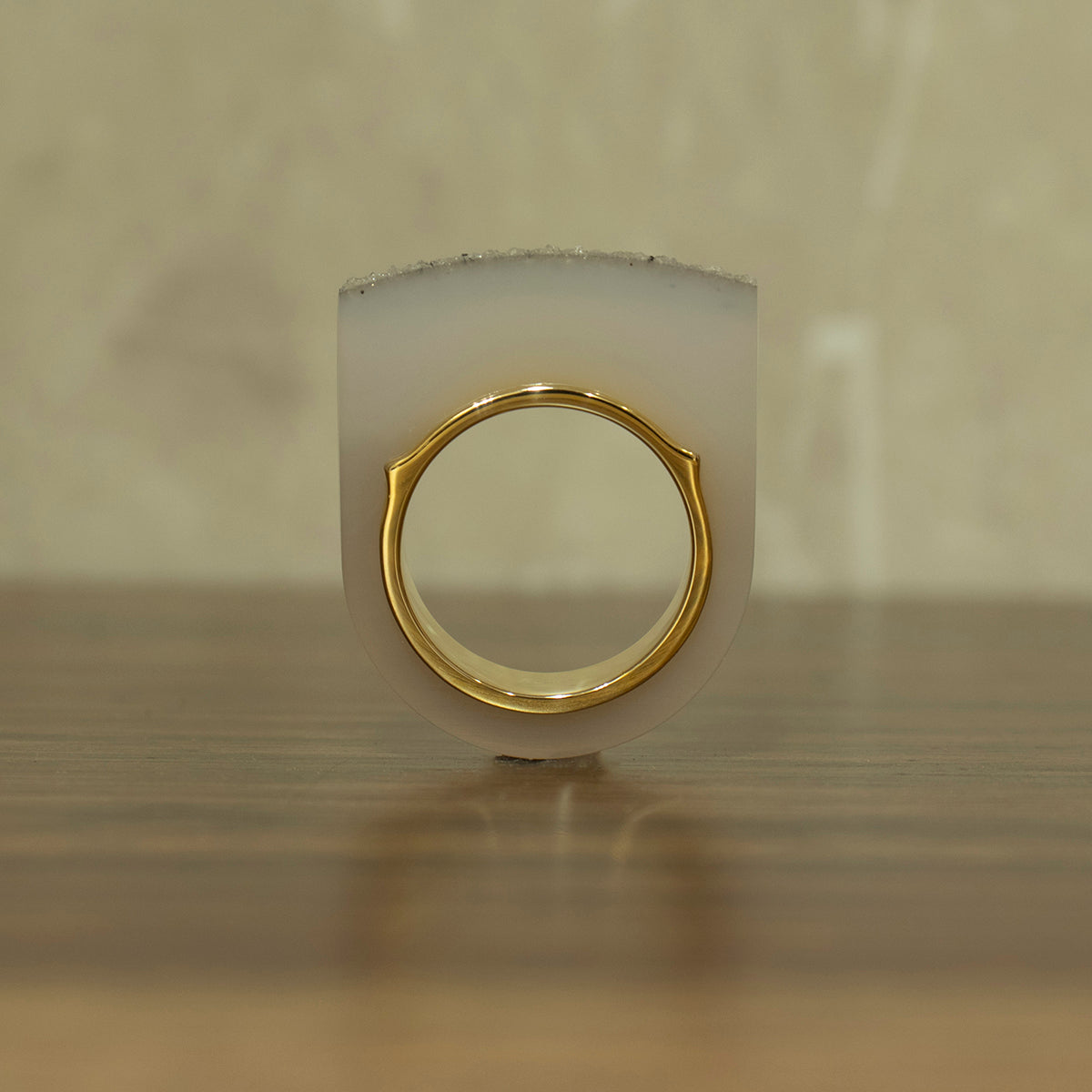 Crystal agate Ring #08