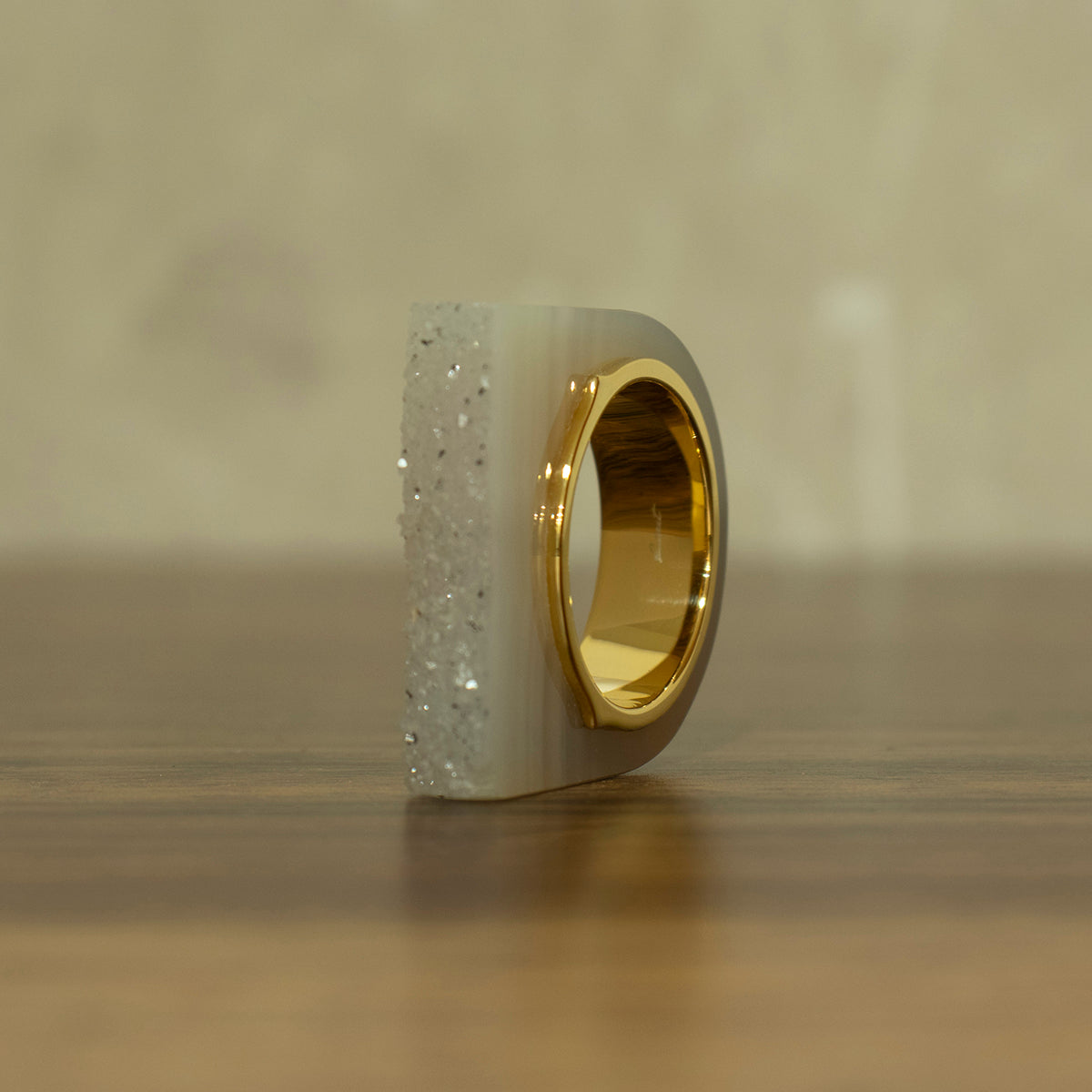 Crystal agate Ring #09
