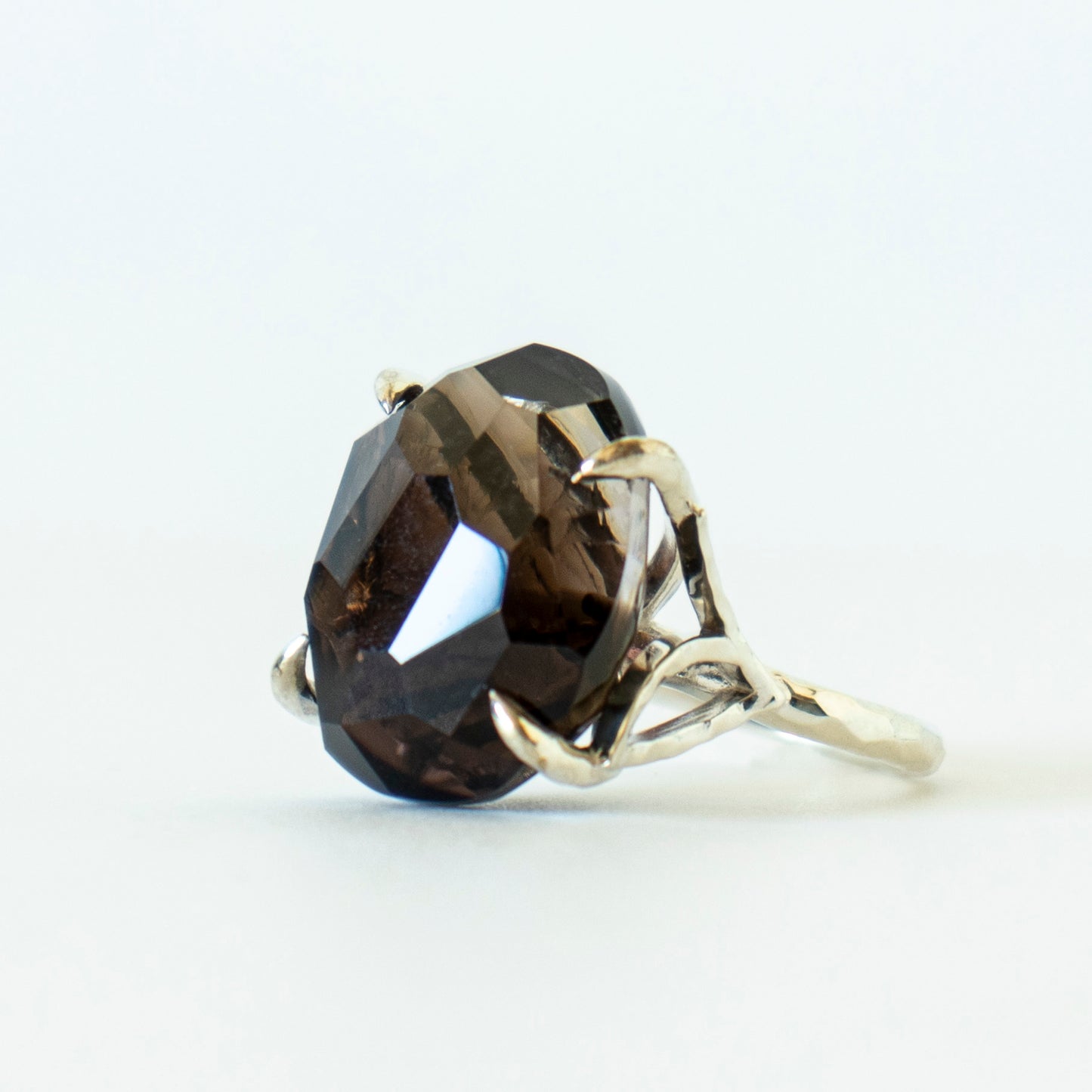 Kakkomi Ring _  Smoky Quartz _ Oval