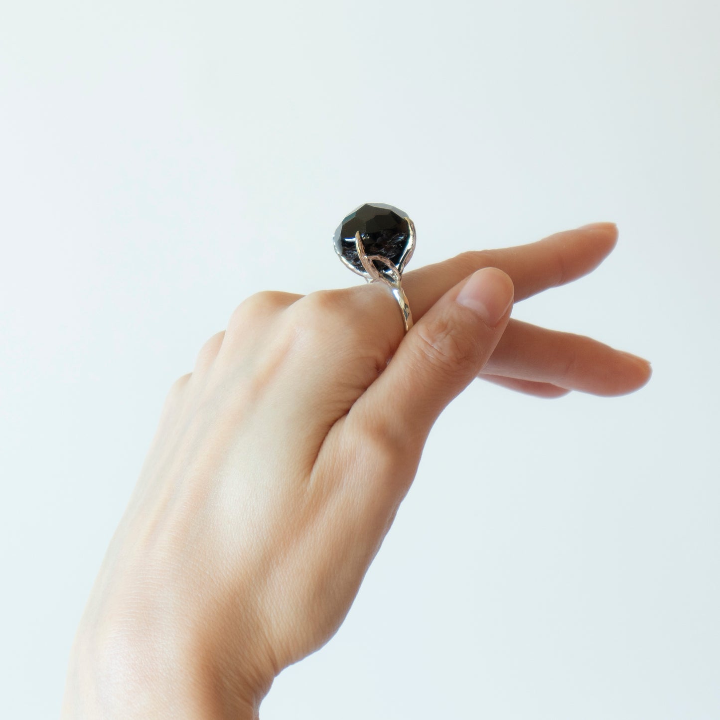 Kakkomi Ring _  Smoky Quartz _ Round