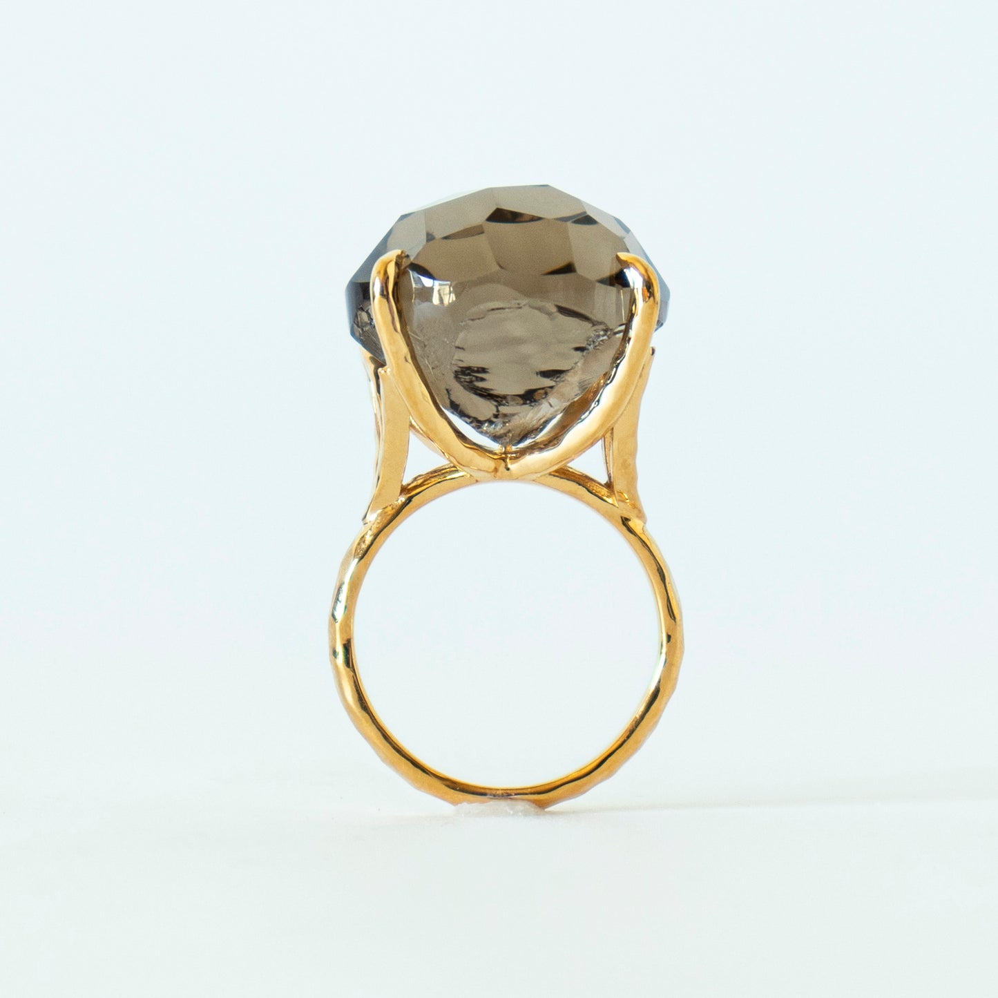 Kakkomi Ring _  Smoky Quartz _ Round