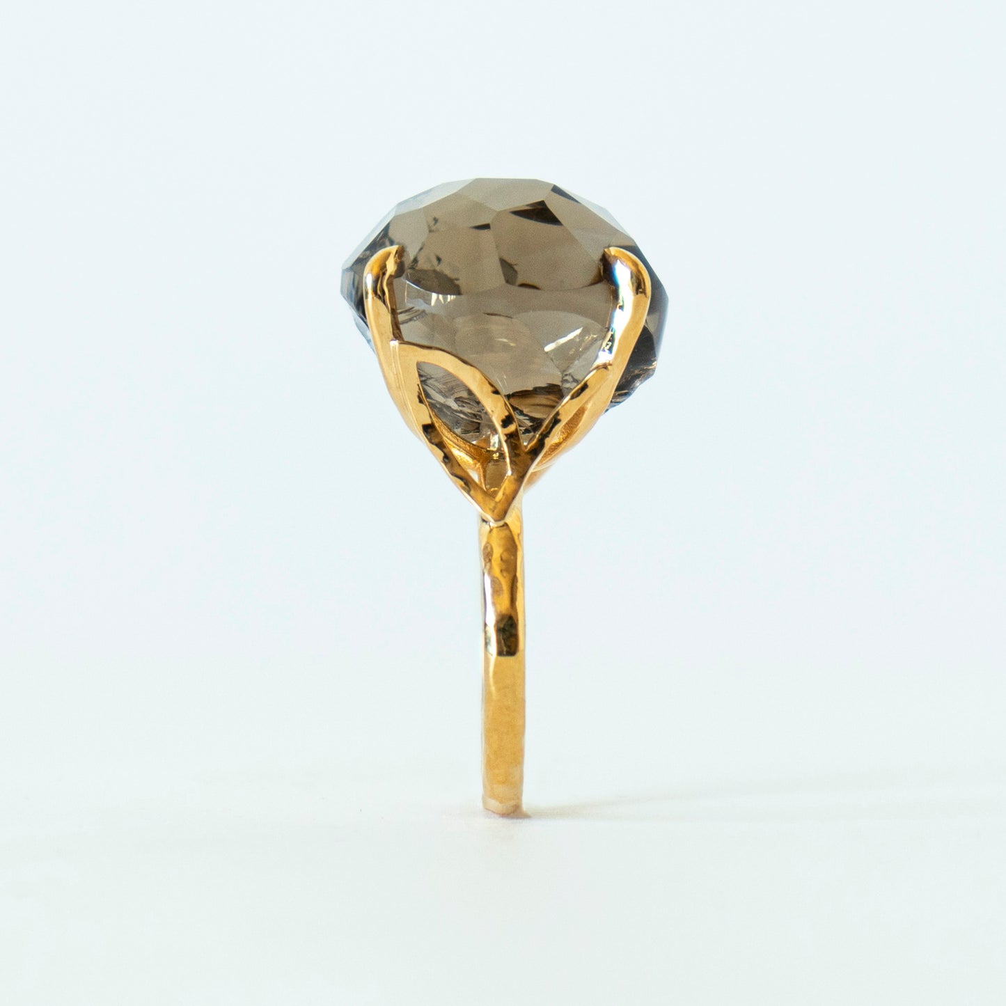 Kakkomi Ring _  Smoky Quartz _ Round