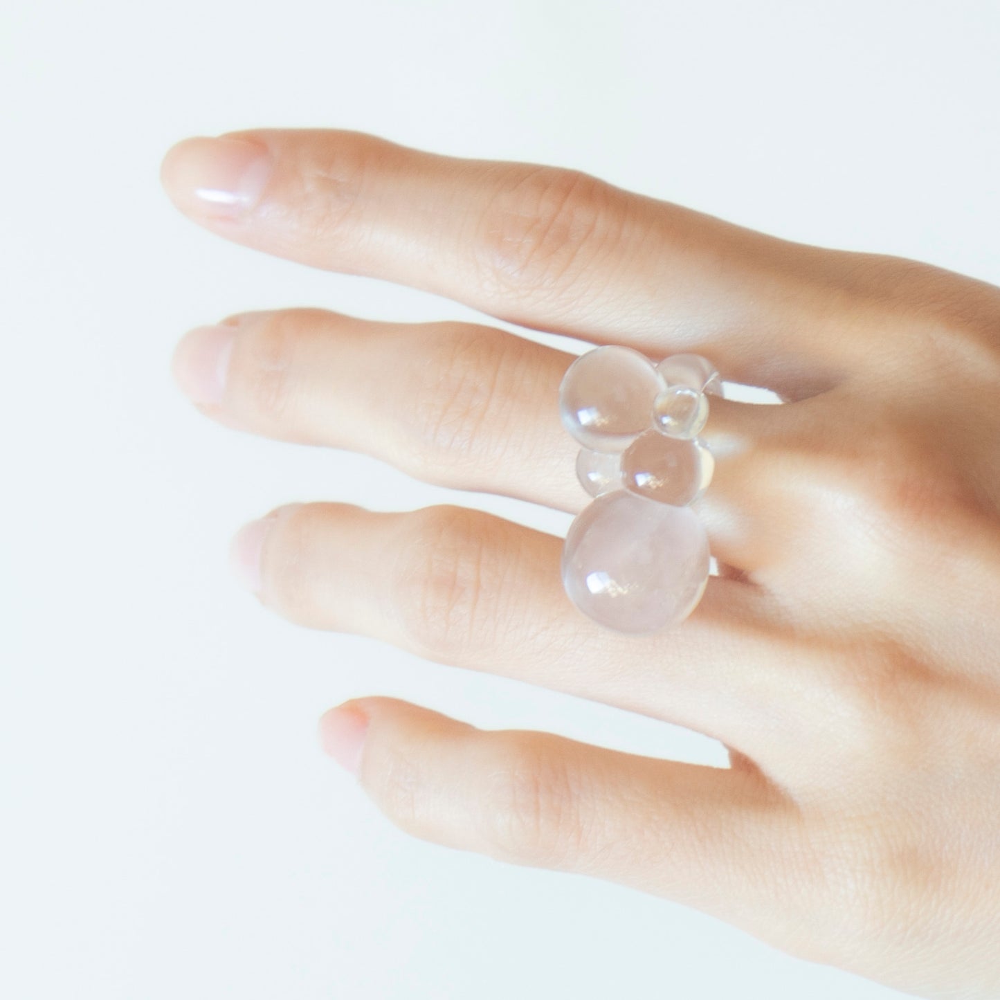 Cell Ring _ Rose Quartz