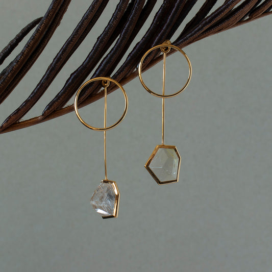 Rutile Quartz Pierce _ Polygon #02