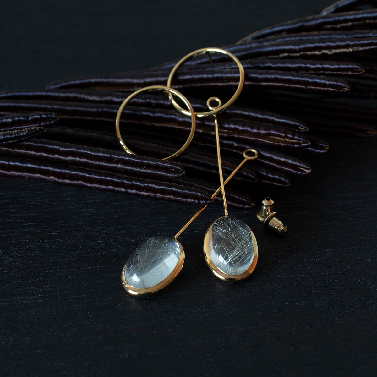 Rutile Quartz Pierce _ Dome #01