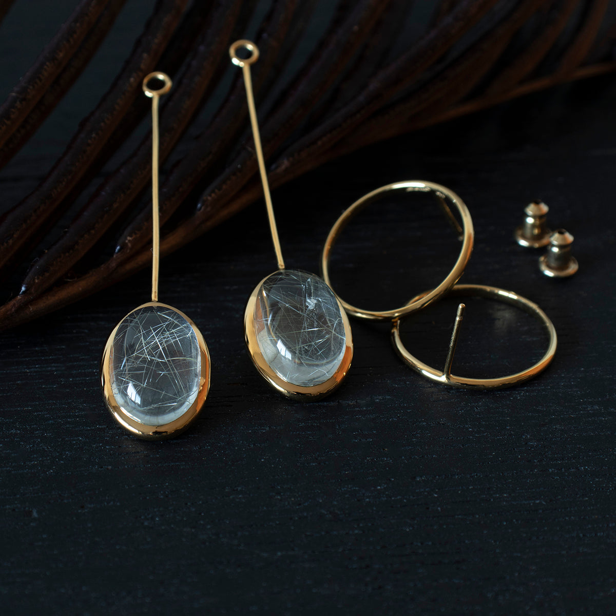 Rutile Quartz Pierce _ Dome #03