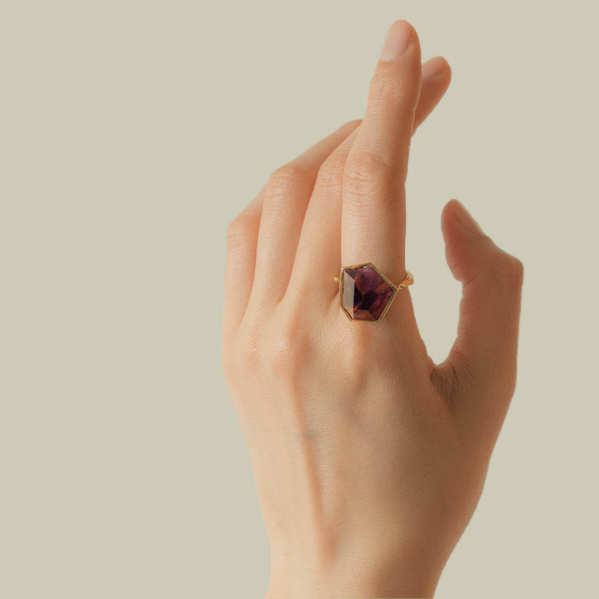 Amethyst Ring _ Polygon #01