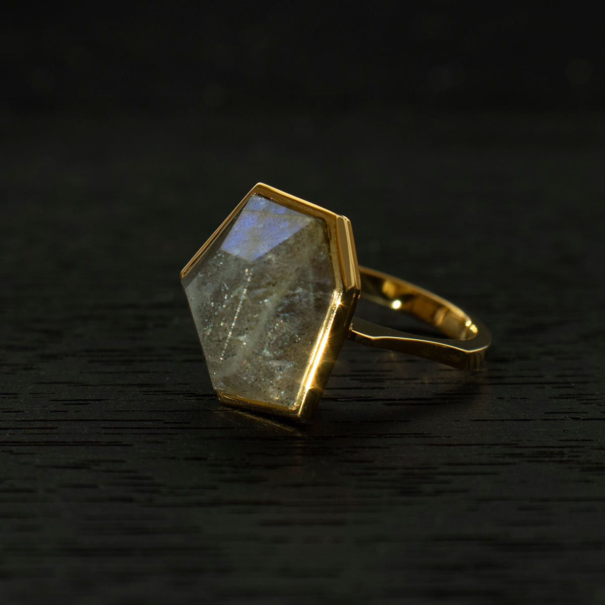 Labradorite Ring _ Polygon #02