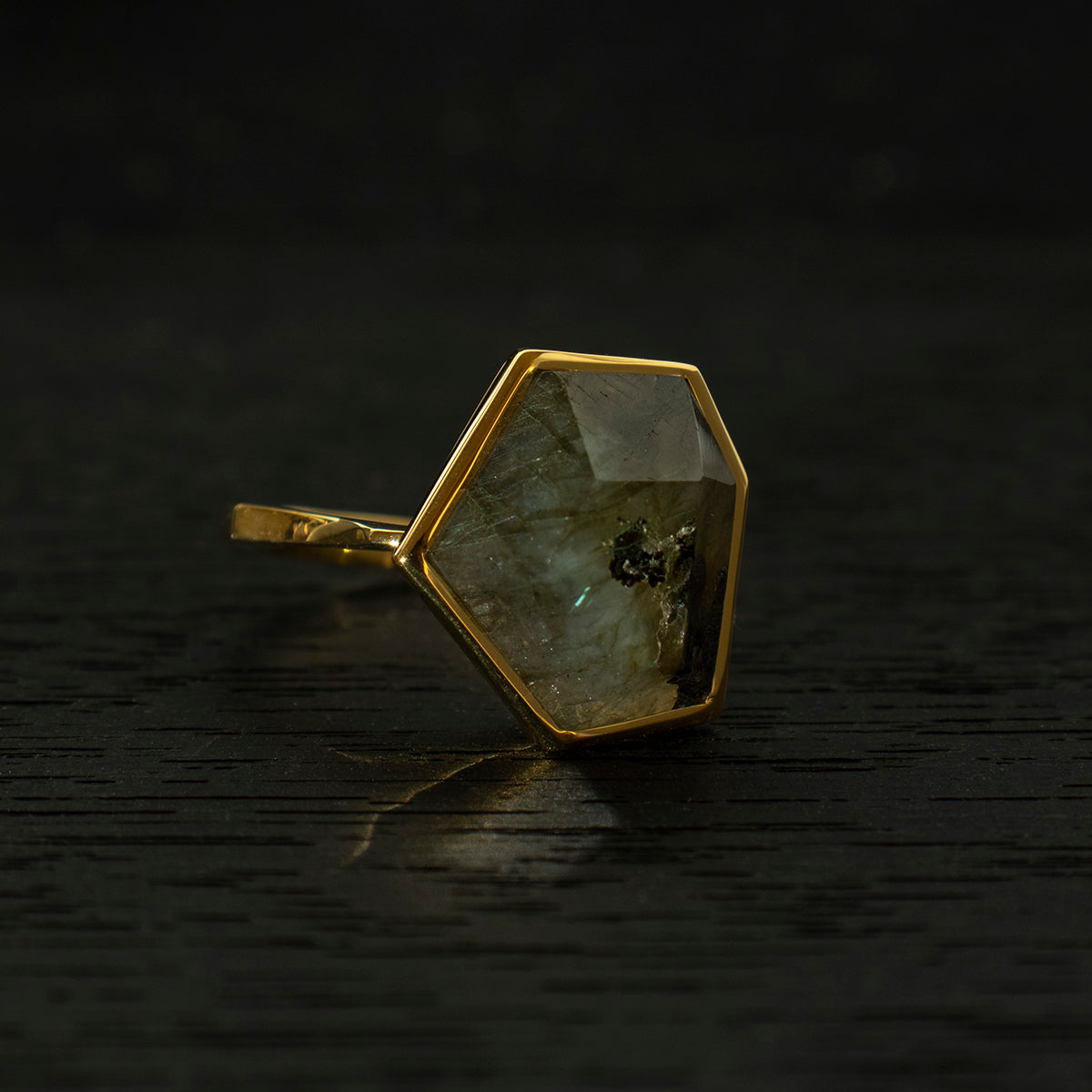 Labradorite Ring _ Polygon #03