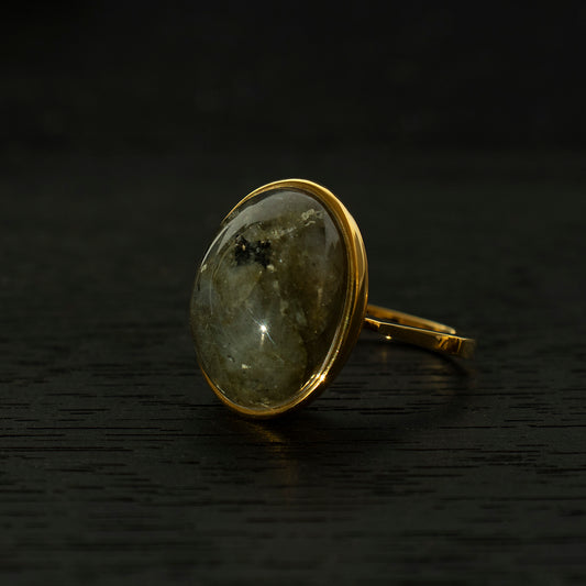 Labradorite Ring _ Dome #01