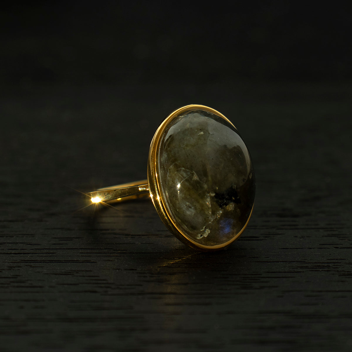 Labradorite Ring _ Dome #01