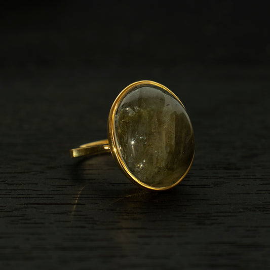 Labradorite Ring _ Dome #02