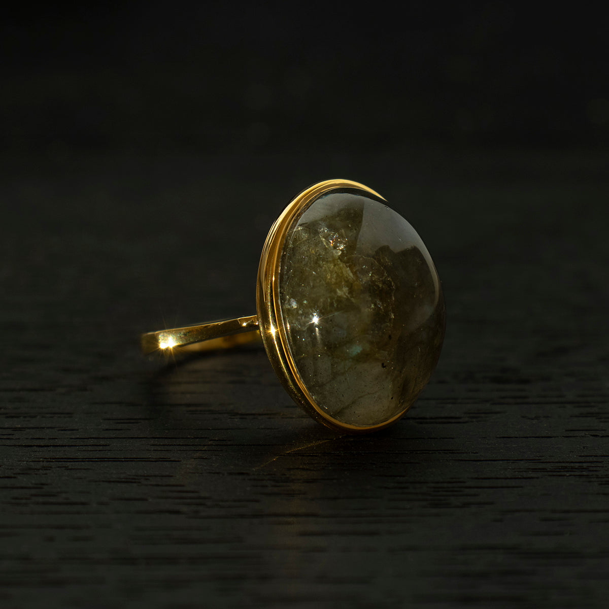 Labradorite Ring _ Dome #04