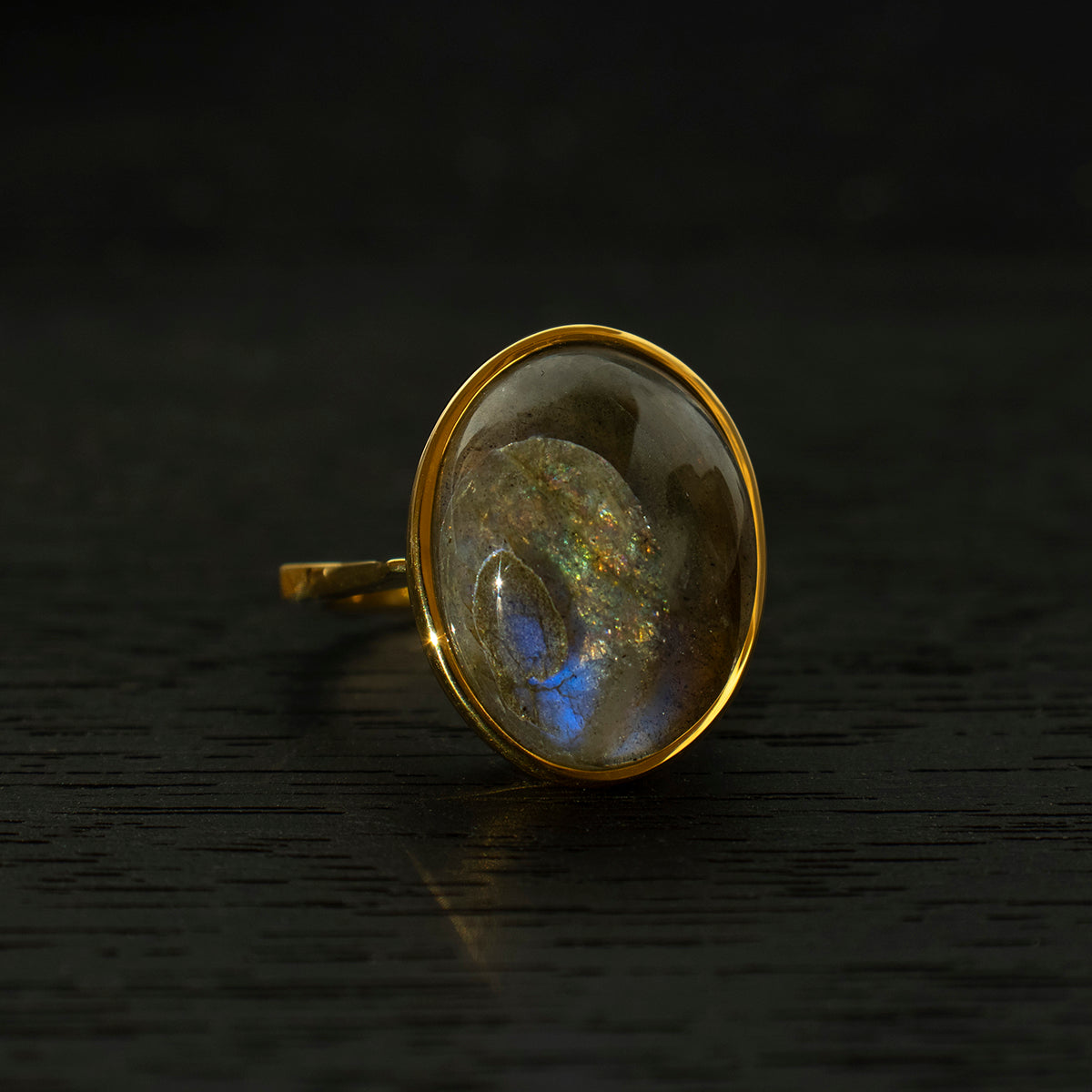 Labradorite Ring _ Dome #05