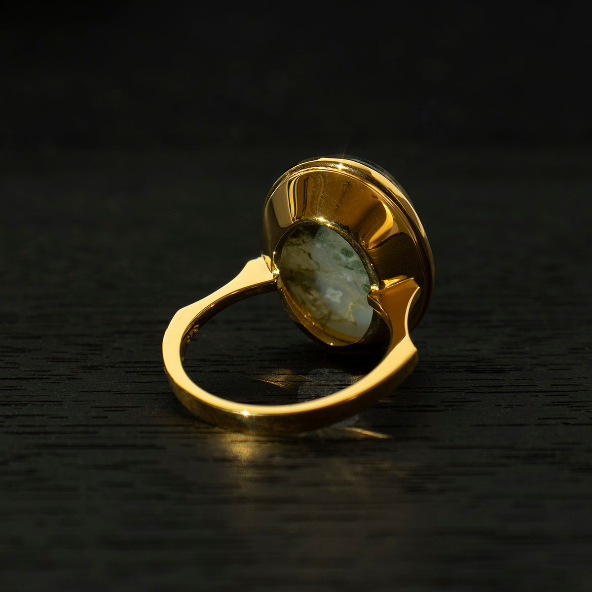 MossAgate Ring _ Dome #01