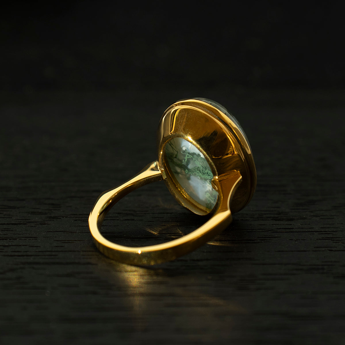 MossAgate Ring _ Dome #02