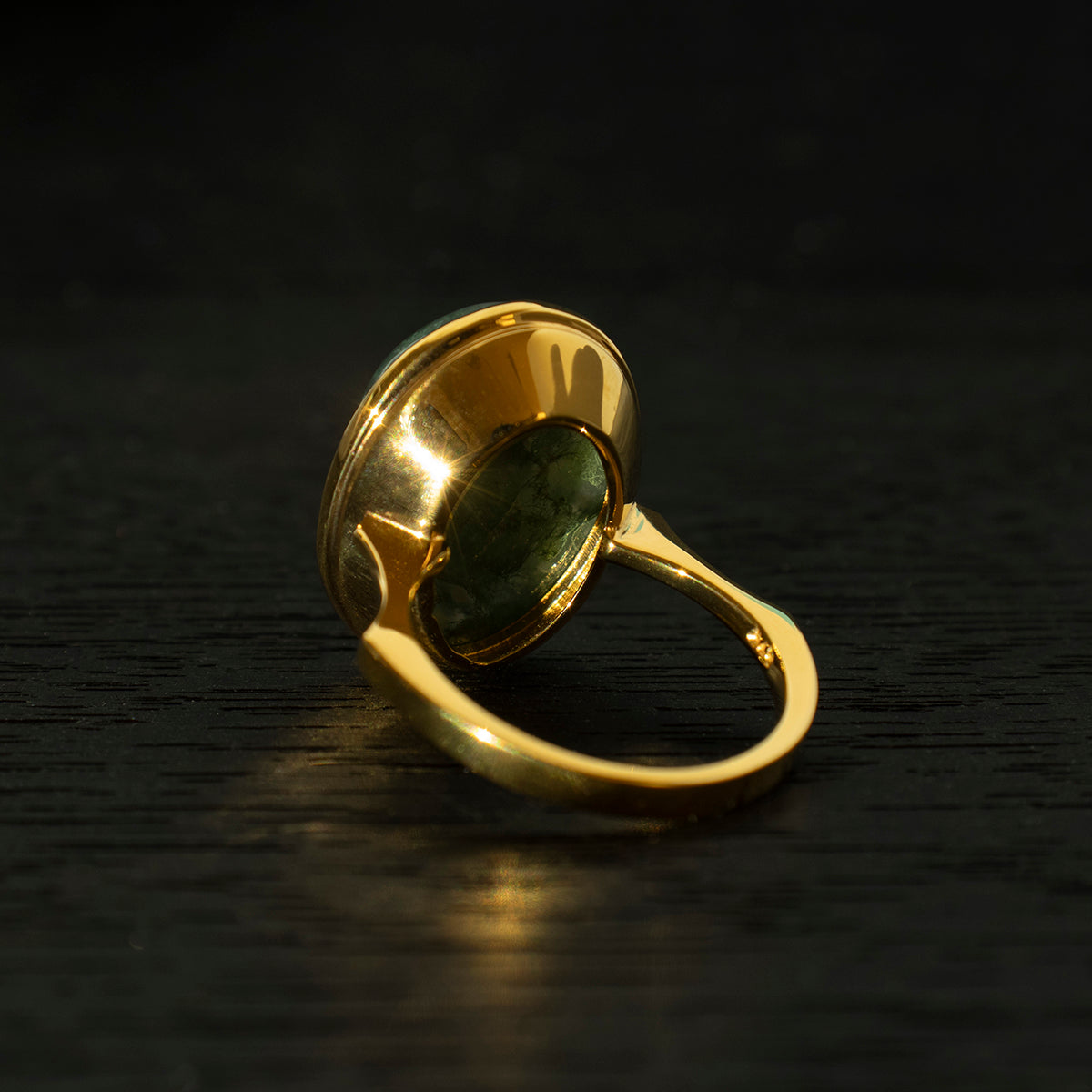 MossAgate Ring _ Dome #03