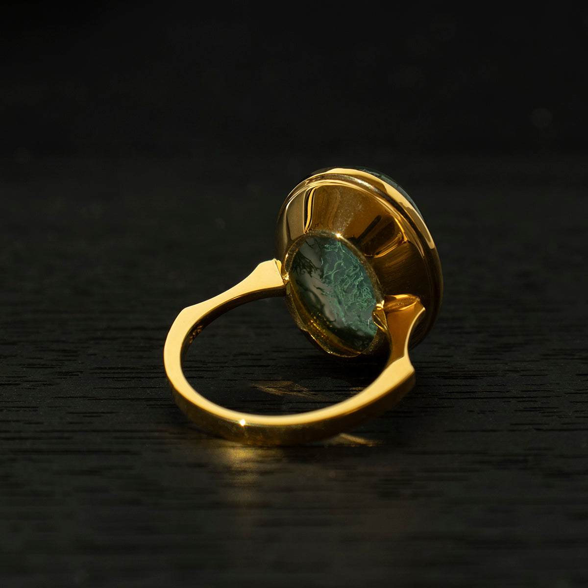 MossAgate Ring _ Dome #04